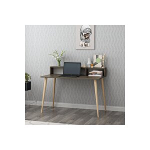 Ronas Ahşap Ayaklı Çalışma Masası Ceviz Ceviz