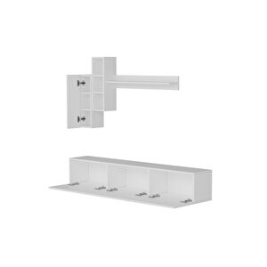 Tıger 180 Cm Raflı Tv Ünitesi Beyaz