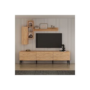 Daffy 180 Cm Raflı Dolaplı Tv Ünitesi Atlantik Çam Atlantik Çam