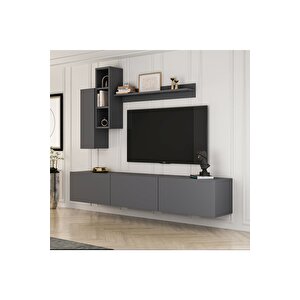 Tiger 180 Cm Raflı Tv Ünitesi Antrasit
