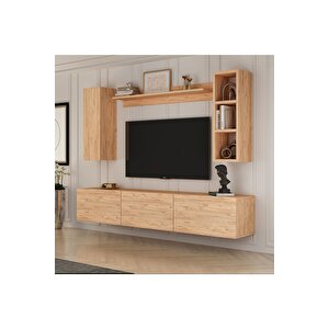 Tiger 180 Cm Raflı Tv Ünitesi Atlantik Çam Atlantik Çam