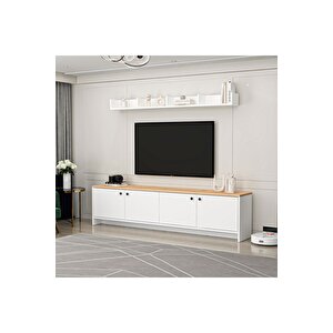 Di Tv Ünitesi 180 Cm Beyaz Çam Çam Beyaz