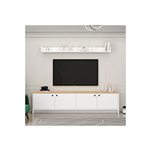 Di Tv Ünitesi 180 Cm Beyaz Çam Çam Beyaz
