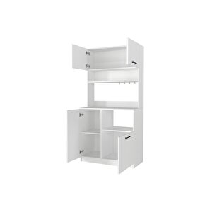 Tuco Çok Amaçlı Mutfak Dolab & Mikrodalga Fırın Dolabı & Banyo Dolabı 180x90 Cm Beyaz
