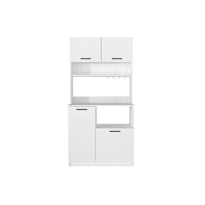 Tuco Çok Amaçlı Mutfak Dolab & Mikrodalga Fırın Dolabı & Banyo Dolabı 180x90 Cm Beyaz