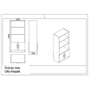 Robin Home Ofis Masa Makam Takımı Ofis Masası + Keson + Kitaplık + Dolap + Sehpa + Dosya Dolabı