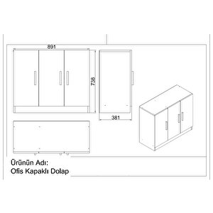 Robin Home Verona Abcdefg2 Ofis Büro Masa Takımı Meşe-siyah