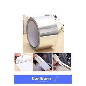 Özel Suya Sıcaklığa Dayanıklı Tamir Soba Boru Yama Alüminyum Yanmaz Folyo Bant 44mm 20mt - 10 Adet