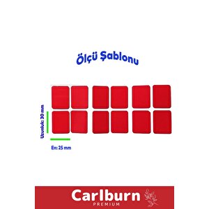 Özel Üretim Ekstra Güçlü Pe Köpük Esaslı Çift Taraflı Hazır Kesilmiş 25x30mm Asma Bant 24 Adet