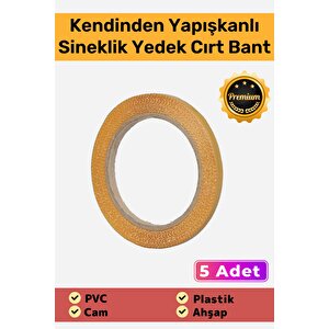 Süper Güçlü İz Bırakmayan Kendinden Yapışkanlık Ahşap A Kalite Sineklik Yedek Cırt Bant 4mt - 5 Adet