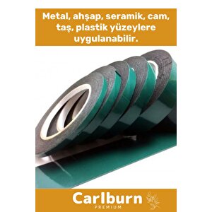 Süper Güçlü İz Bırakmayan Elastik Yapılı Çift Taraflı 36mm - 10 Metre Akrilik Köpük Bant - 5 Adet