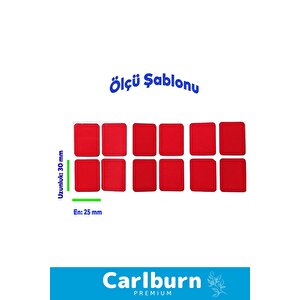 Özel Seri Ekstra Güçlü Pe Köpük Esaslı Çift Taraflı Hazır Kesilmiş 25x30mm Asma Bant 12 Adet