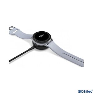 Schitec Samsung Watch 4/watch 5/ Watch 6 Uyumlu Fast Wireless Charge Hızlı Kablosuz Akıllı Saat Şarj Cihazı