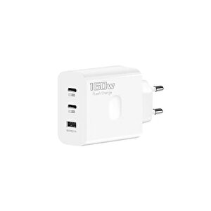 Schitec 160w 2xtype-c + Usba Quick Charger 5.0 Teknolojili Ev Tipi 3 Çıkışlı Şarj Aleti Başlığı Sr40