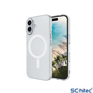 Schitec İphone 16 Magsafe Özellikli Şeffaf Kılıf