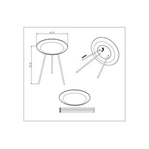 Tripod Orta Tekli Sehpa