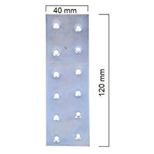 Metal Düz Gönye Lama 40x120 2mm