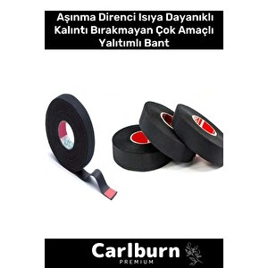 Premium Isıya Dayanıklı Aşınma Direnci Kalıntı Bırakmayan Alev Geciktirici 10mt Yalıtım Bant 5 Adet