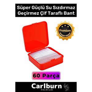 Özel Üretim Süper Güçlü Yapışkan Kolay Çıkarılabilir Çok Amaçlı 60 Parça Çift Taraflı Şeffaf Bant