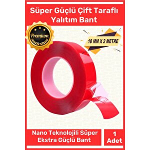 Premium Ekstra Güçlü Çok Amaçlı Çift Taraflı Tamir Cam Dış Mekan Montaj 1,5mt Silikon Şeffaf Bant
