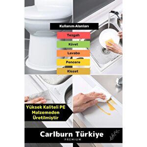Premium Su Geçirmez Sızdırmaz Dayanıklı Lavabo Pvc Kenar Küf Önleyici 3.2m 50 Adet İzolasyon Bant