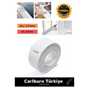 Premium Su Geçirmez Sızdırmaz Dayanıklı Lavabo Pvc Yağ Kenar Küf Önleyici 3.2m 3 Adet İzolasyon Bant