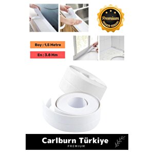 Premium Lavabo Küvet Pvc Su Geçirmez Sızdırmaz Dayanıklı Yağ Kenar Küf Önleyici 1.5m İzolasyon Bant