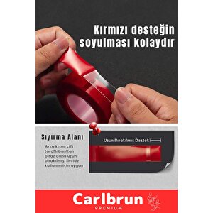 Premium Ekstra Güçlü Çok Amaçlı Çift Taraflı Tamir Mekan Montaj 1,5 Mt Silikon Şeffaf Bant 50 Adet