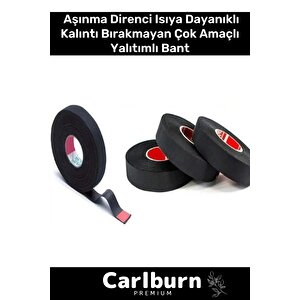 Premium Isıya Dayanıklı Aşınma Direnci Kalıntı Bırakmayan Alev Geciktirici 10mt Yalıtım Bant 3 Adet