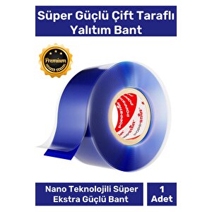 Ekstra Güçlü Hava Su Sızdırmaz İzolasyon  Çok Amaçlı Çift Taraflı Silikon Bant 18mm X 1.5m - 1 Adet