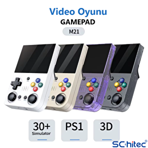 ScHitec 3.5 Inç Mini HDMI Çıkışlı Taşınabilir Retro Oyun Konsolu 20000+ Oyunlu El Atari