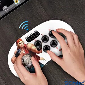 4K Arcade Oyun Konsolu 10000 Retro Oyunlu 2 Kablosuz Joystickli A16