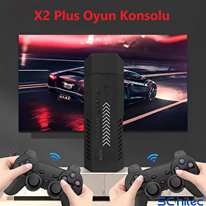 ScHitec Retro 4K Game Stick 3D Arcade Atari Makinası 35000 Oyunlu Konsol
