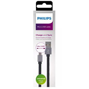 Philips Playstation 4 İle Uyumlu Joystick Şarj Kablosu 3a 60w Usba To Micro Deri Kaplama Hızlı Şarj Kablosu Dlc2518b/97