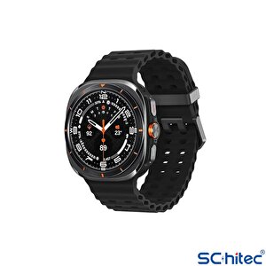 Schitec Watch Ultra Amoled Ekran Waterproof Akıllı Saat 3 Kordonlu Titanyum Grey 47mm