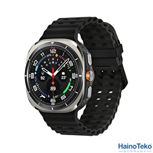 Watch Ultra Amoled Ekran Waterproof Akıllı Saat 3 Kordonlu Titanyum Gümüş 47mm