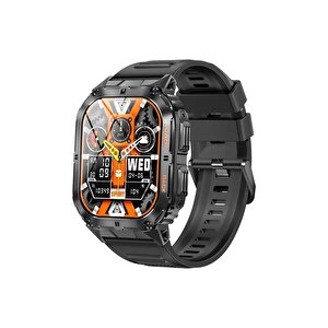 Schitec Watch Ultra 3 Amoled Ekran Waterproof 3 Kordonlu Akıllı Saat Titanyum Grey