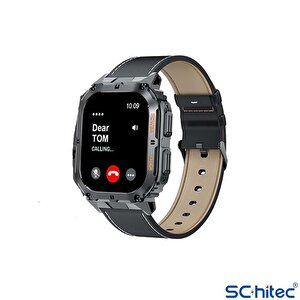 Schitec Watch Ultra 3 Amoled Ekran Waterproof 3 Kordonlu Akıllı Saat Titanyum Grey