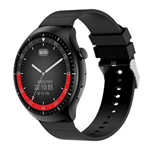 Schitec Watch 4 Pro Amoled Curved Ekran Android İos Harmonyos Uyumlu Akıllı Saat Siyah