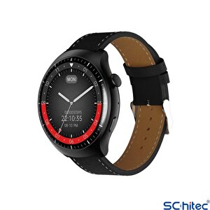 Schitec Watch 4 Pro Amoled Curved Ekran Android İos Harmonyos Uyumlu Akıllı Saat Siyah