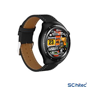 Schitec Watch 4 Pro Amoled Curved Ekran Android İos Harmonyos Uyumlu Akıllı Saat Siyah