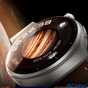 Schitec Watch 4 Pro Amoled Curved Ekran Android İos Harmonyos Uyumlu Akıllı Saat Siyah