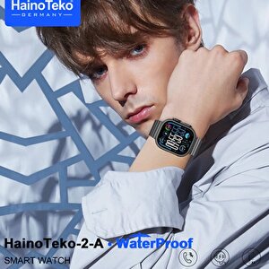 Haino Teko Watch Ultra 2 Amoled Ekran Waterproof 3 Kordonlu Akıllı Saat 1gb Hafıza Titanyum Gümüş