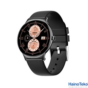 Watch Ultra 5 Amoled Ekran Super Slim Tasarım Waterproof 3 Kordonlu Akıllı Saat Titanyum Siyah