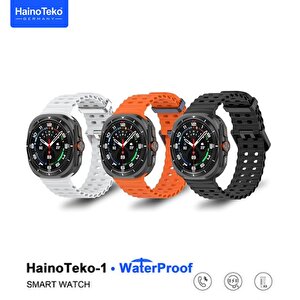Haino Teko Watch Ultra Amoled Ekran Waterproof Akıllı Saat 3 Kordonlu Titanyum Grey 47mm