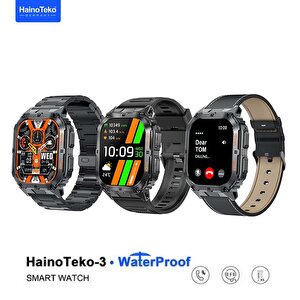 Watch Ultra 3 Amoled Ekran Waterproof 3 Kordonlu Akıllı Saat Titanyum Grey