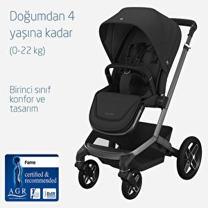 Maxi-cosi Fame-pebble 360 Pro Portbebeli Led Işıklı Entegre Telefon Şarj Üniteli Premium Bebek arabası Twillic Black