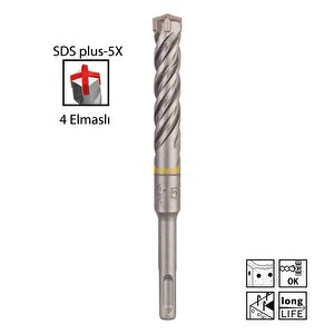 Sds Plus-5x 15 X 160 Mm Dört Elmaslı Matkap Ucu 2608833822