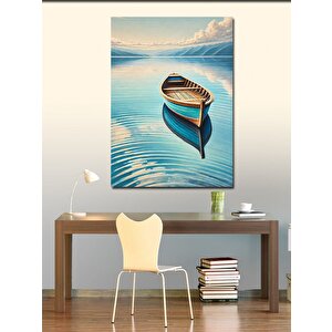Kanvas Tablo Huzurlu Kayık Manzarası 70x100 cm