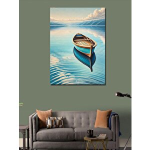 Kanvas Tablo Huzurlu Kayık Manzarası 70x100 cm